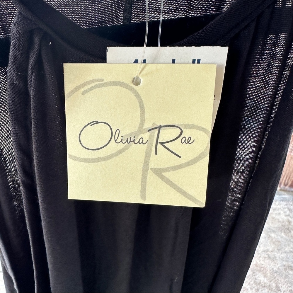 Olivia Rae - Flowy long dress - Black - S - Picture 4 of 5